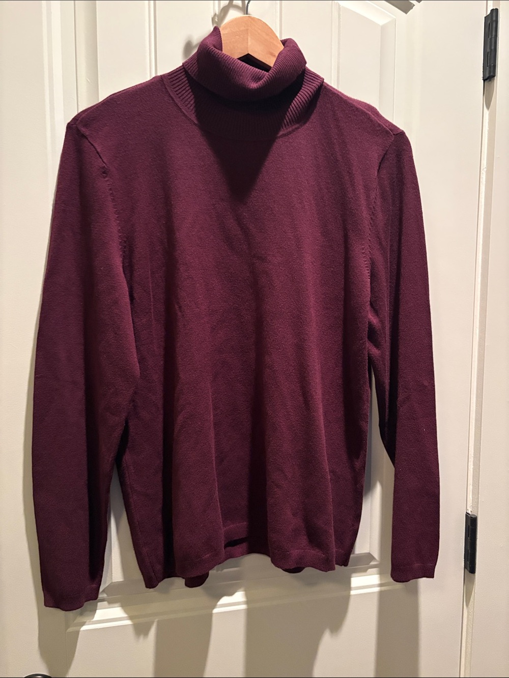 Chico's burgundy knit turtleneck